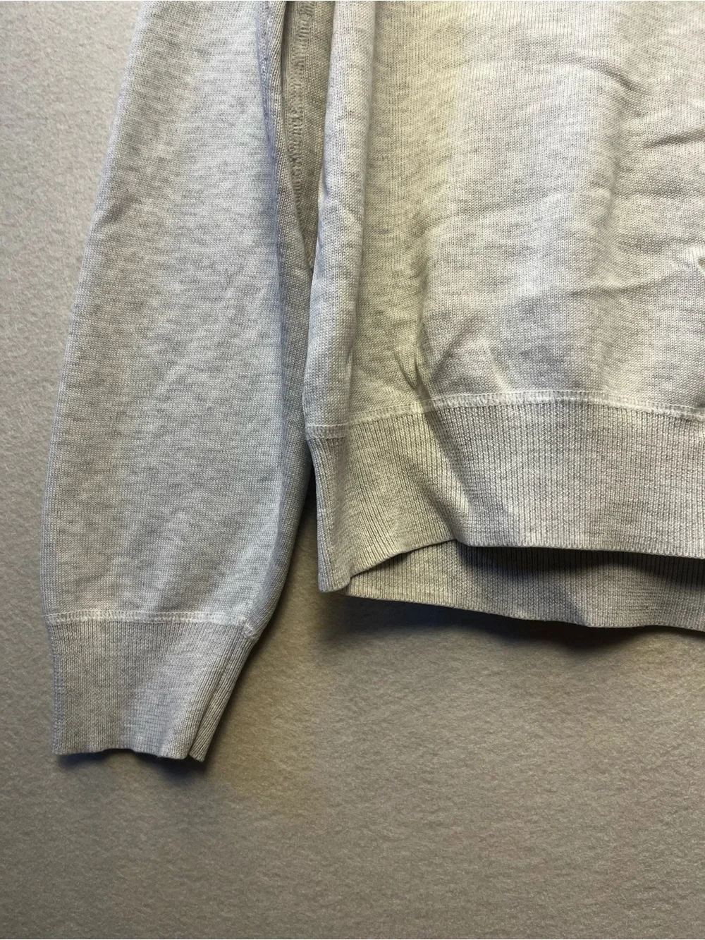 Brooks Brothers Light Gray Crewneck Sweater